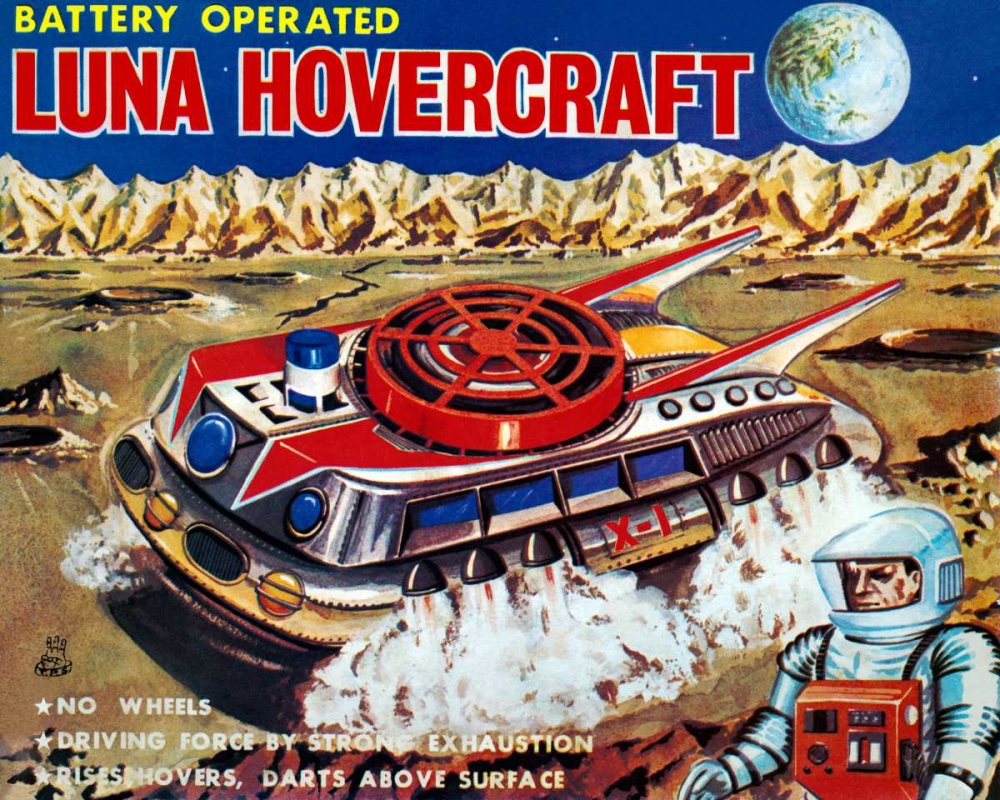 Art Print: Luna Hovercraft