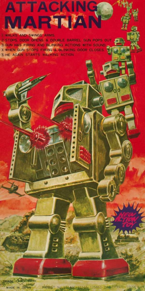 Art Print: Attacking Martian