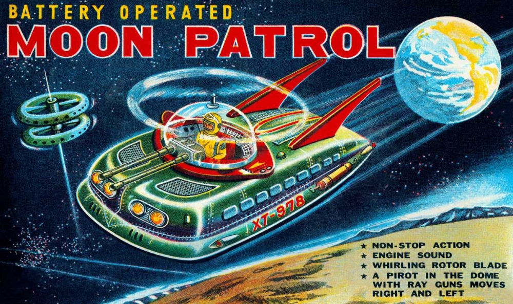 Art Print: Battery Operated Moon Patrol XT-978