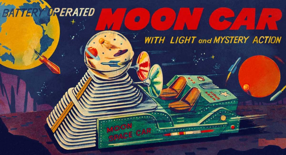 Art Print: Moon Car