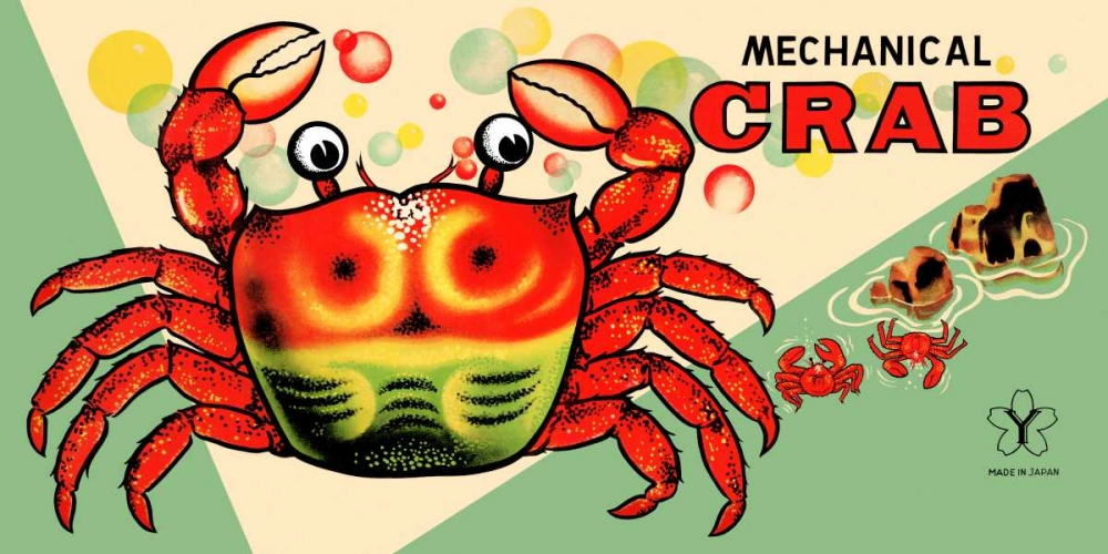 Wall Art Painting id:96495, Name: Mechanical Crab, Artist: Retrobot