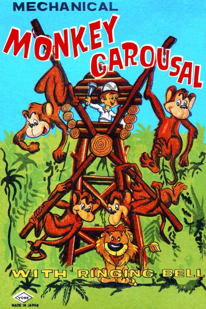 Art Print: Mechanical Monkey Carousal