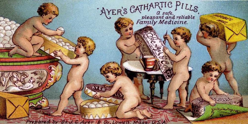 Wall art: Ayers Cathartic Pills, by Advertisement
