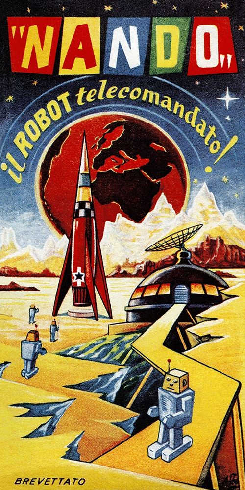 Art Print: Nando - Il Robot a Telecomando