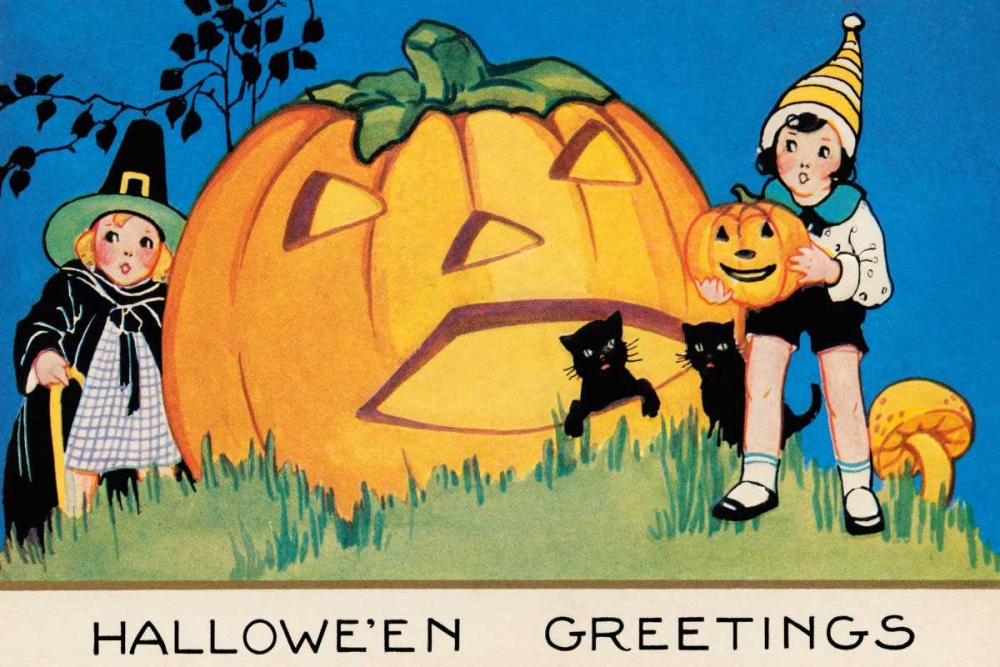 Wall art: Hallowe en Greetings, by Halloween