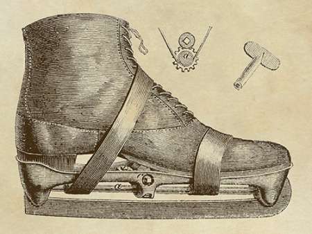 Wall art: Mechanics of the Ice Skate, by Inventions