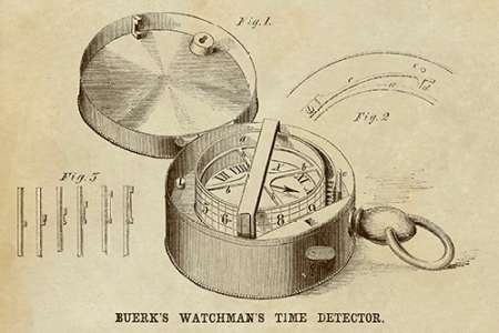 Wall Art Painting id:188350, Name: Buerks Watchmans Time Detector, Artist: Inventions