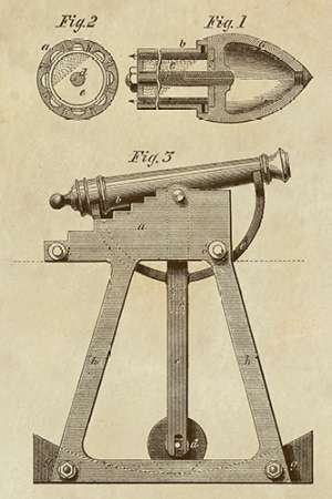 Wall art: Device for Adjusting Cannon Trajectory and Accuracy, by Inventions