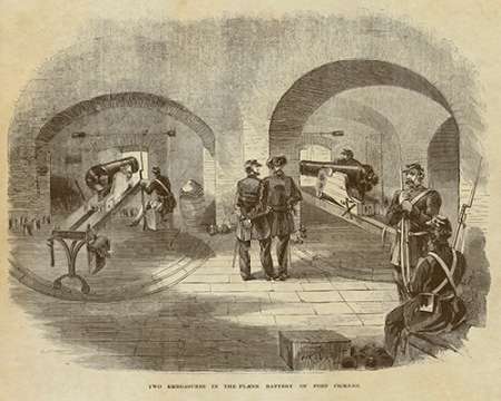 Wall art: Two Embrasures in the Flank Battery of Fort Pickens, by Inventions