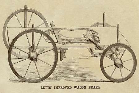 Wall Art Painting id:188385, Name: Letts Improved Wagon Brake, Artist: Inventions