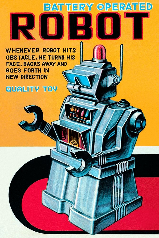 Art Print: Battery Operated Robot