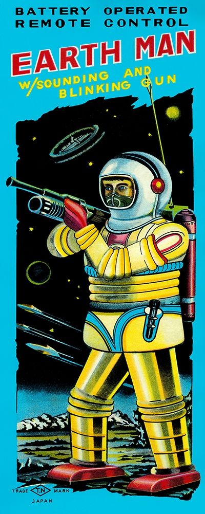Art Print: Battery Operated Remote Control Earthman