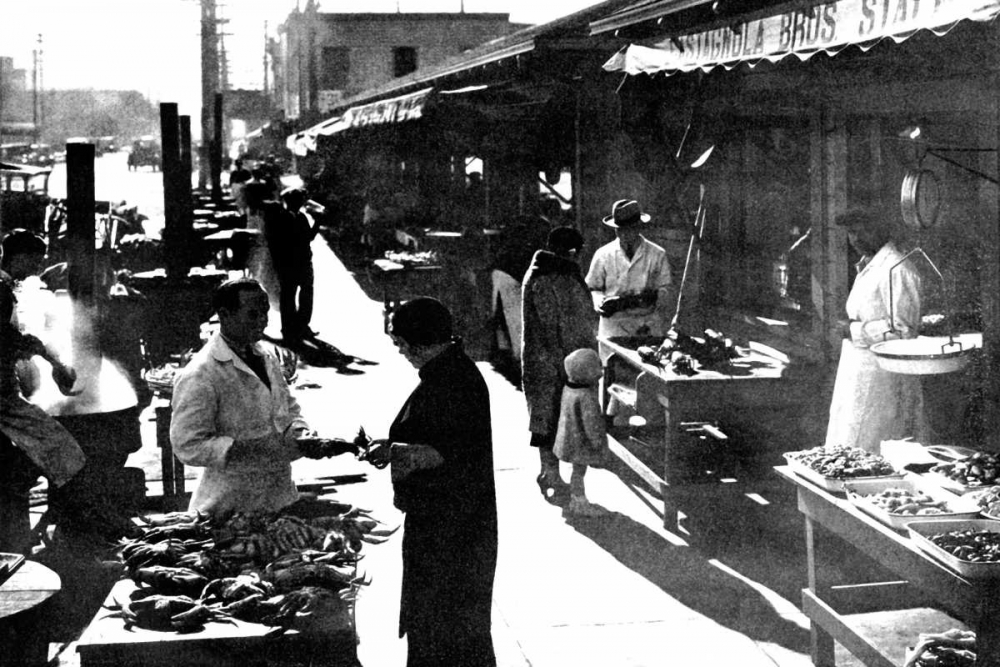 Wall art: Wharf Street, San Francisco, CA, by Vintage San Francisco