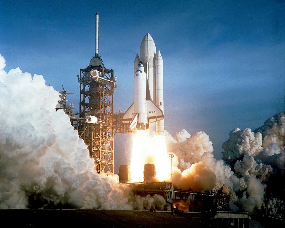 Wall Art Painting id:93054, Name: Launch of the First Flight of Space Shuttle Columbia, 1981, Artist: NASA