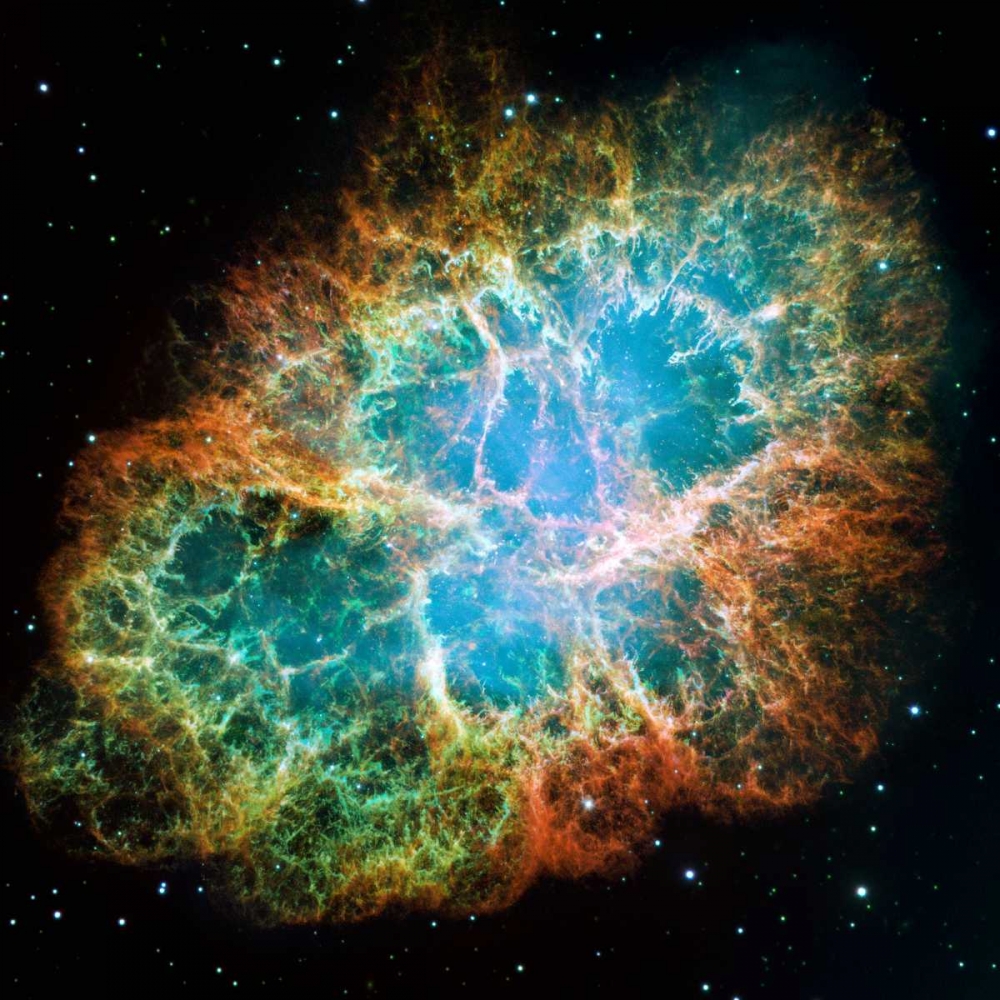 Wall art: Crab Nebula Mosaic, by NASA