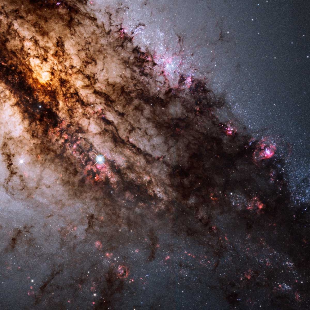 Wall Art Painting id:93062, Name: Star Birth in the Active Galaxy Centaurus A, Artist: NASA