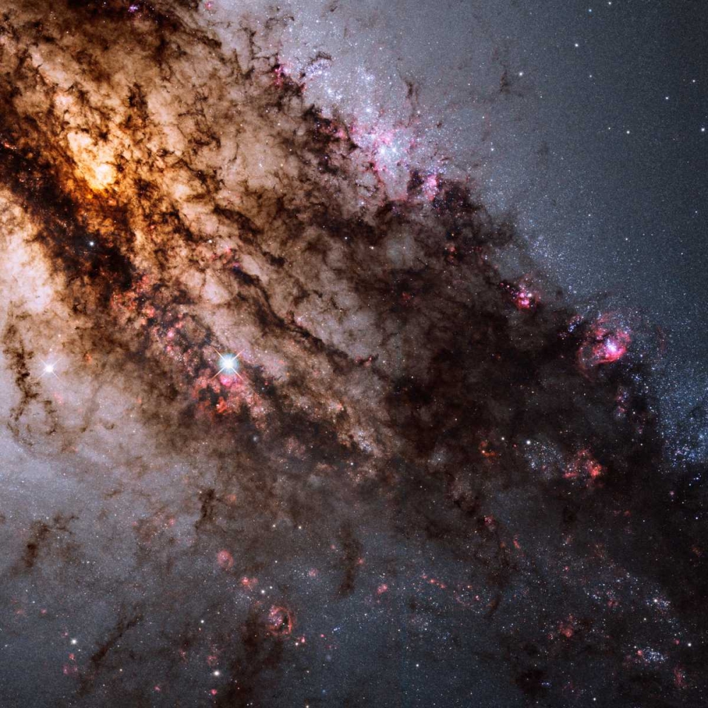 Wall art: Star Birth in the Active Galaxy Centaurus A, by NASA