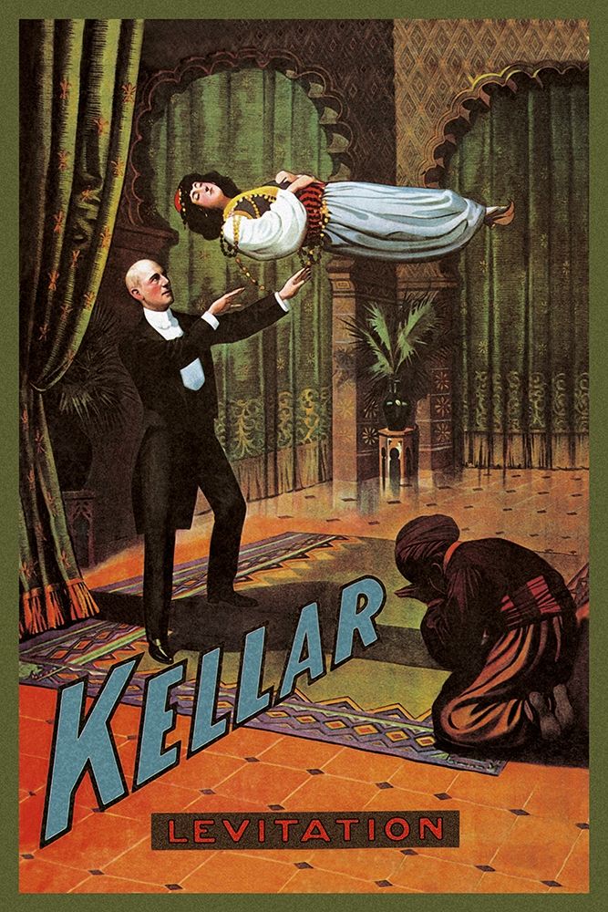 Wall art: Magicians: Kellar: Levitation, by Unknown