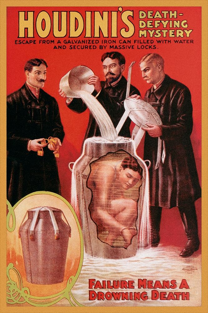 Art Print: Magicians: Houdinis Death-Defying Mystery