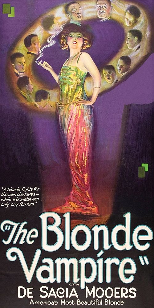 Art Print: Vintage Film Posters: Blonde Vampire