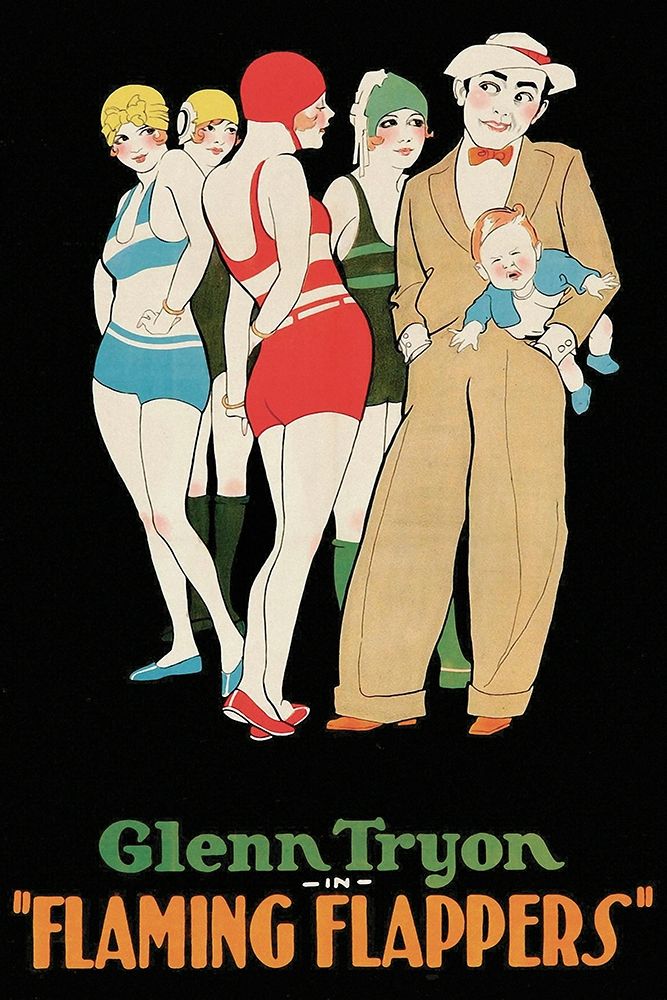 Art Print: Vintage Film Posters: Flaming Flappers