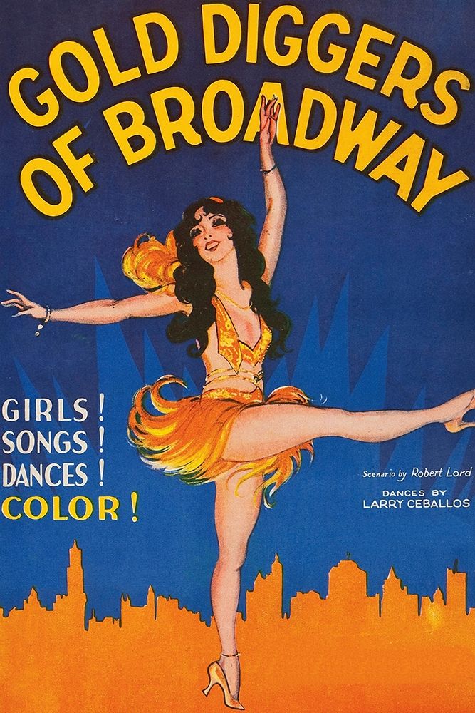 Art Print: Vintage Film Posters: Gold Diggers of Broadway