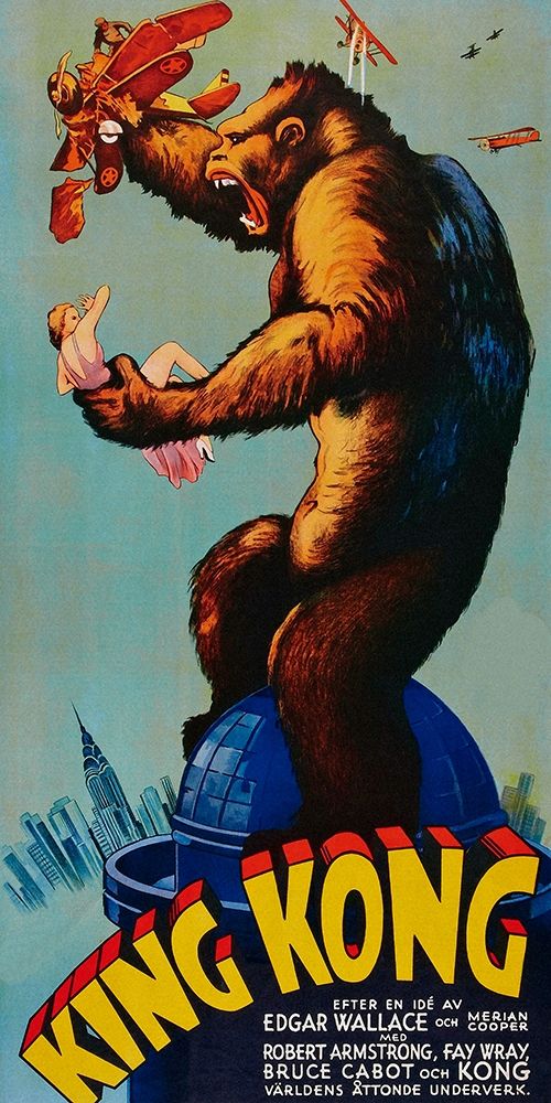 Art Print: Vintage Film Posters: King Kong
