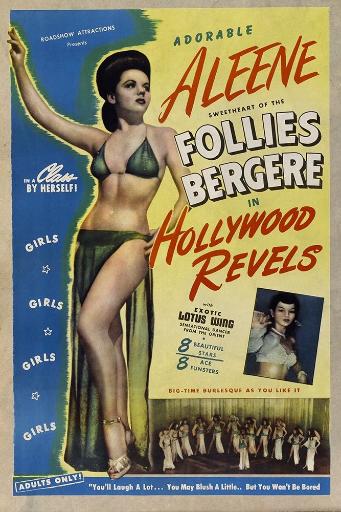 Wall Art Painting id:270019, Name: Vintage Vices: Adorable Aleene Follies Bergere in Hollywood Revels, Artist: Vintage Vices