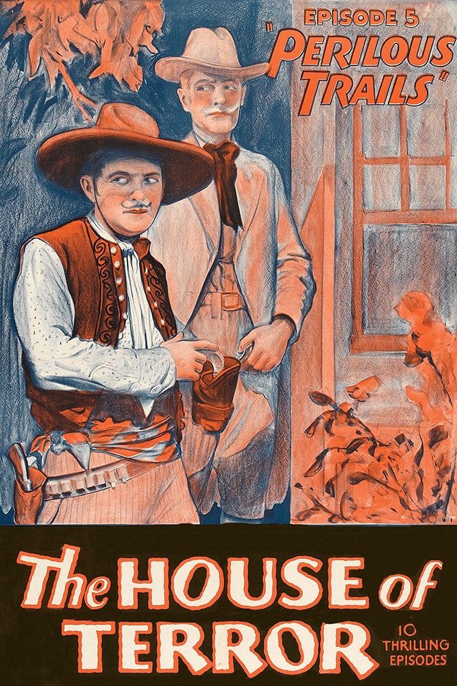 Art Print: Vintage Westerns: Perilous Trails - House of Terror