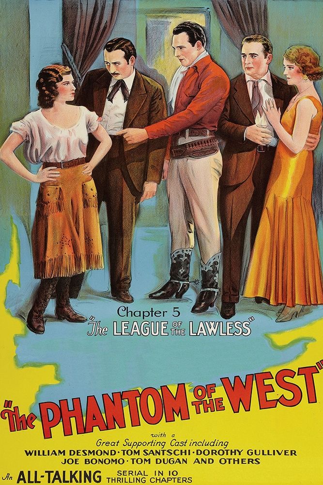 Art Print: Vintage Westerns: Phantom of the West - League of the Lawless