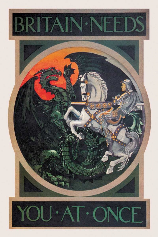 Art Print: WWI: Britain Needs You at Once