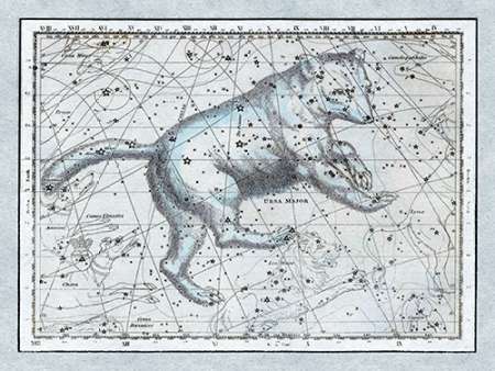 Wall Art Painting id:188677, Name: Maps of the Heavens: Ursa Major - The Great Bear, Artist: Jamieson, Alexander