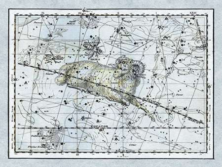 Wall Art Painting id:188683, Name: Maps of the Heavens: Aries the Ram, Artist: Jamieson, Alexander