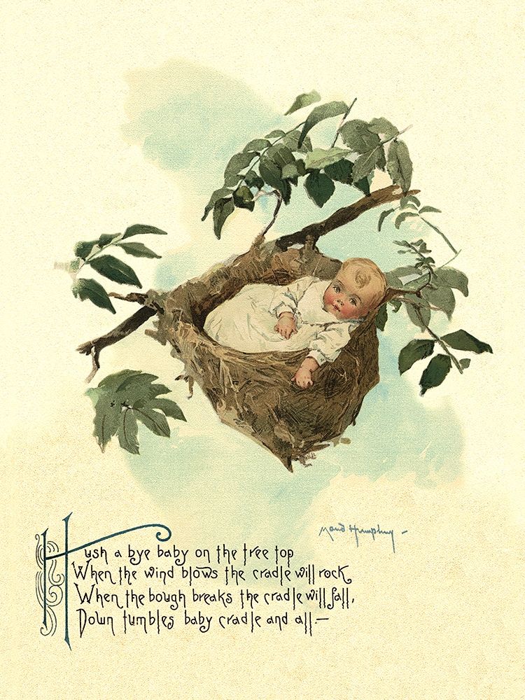 Art Print: Nursery Rhymes: Hush A Bye Baby