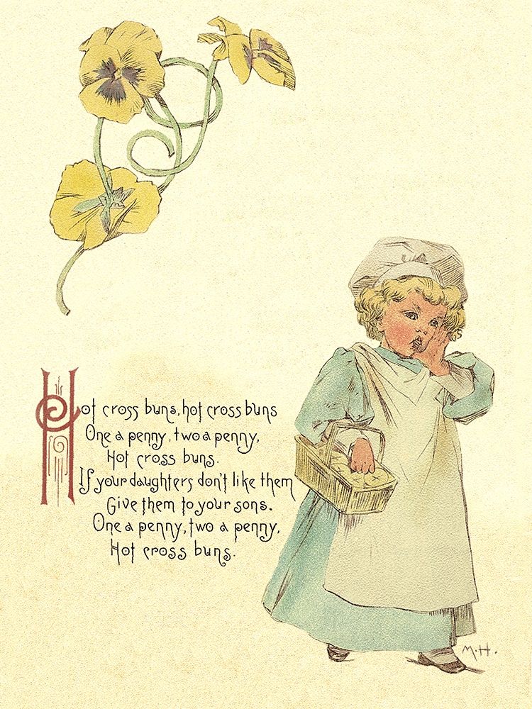 Art Print: Nursery Rhymes: Hot Cross Buns