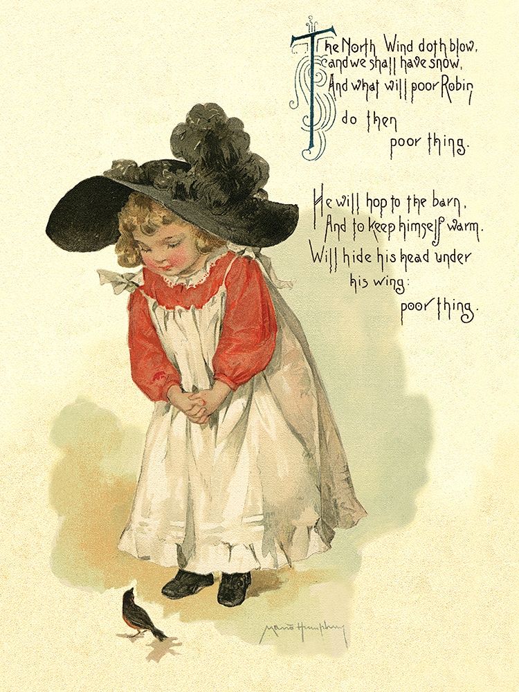 Wall art: Nursery Rhymes: North Wind Doth Blow, by Humphrey, Maud