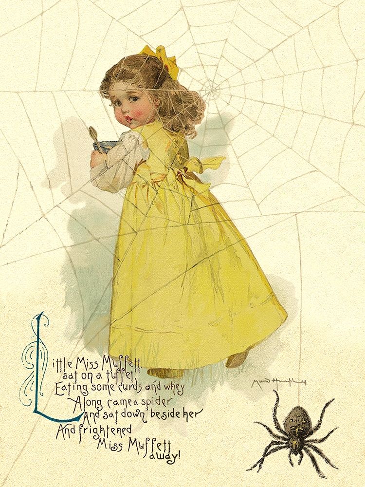 Art Print: Nursery Rhymes: Little Miss Muffett
