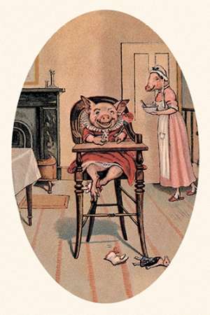 Wall Art Painting id:188762, Name: Pigs and Pork: Baby Pig, Artist: Advertisement