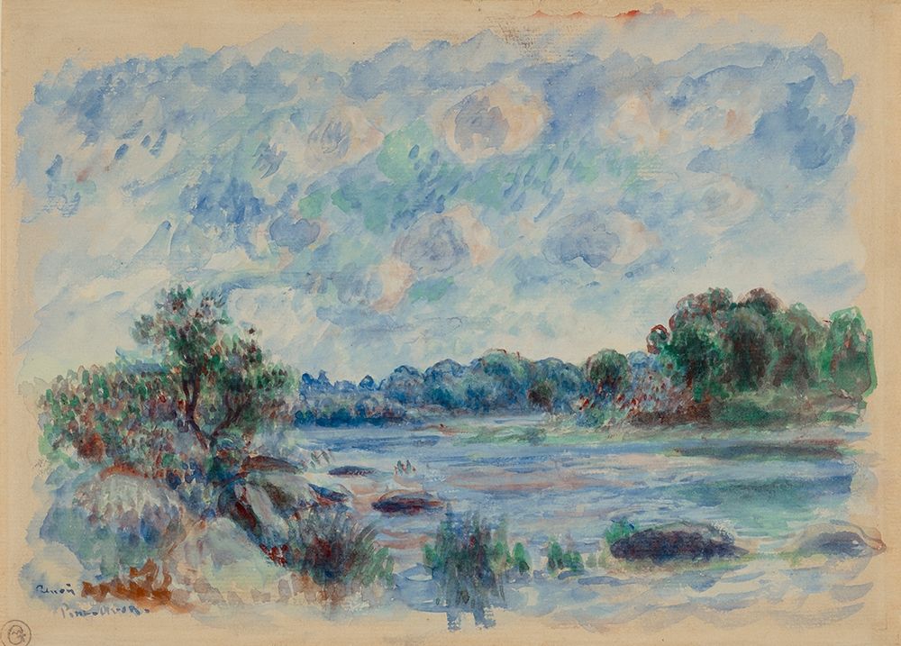 Wall Art Painting id:268610, Name: Landscape at Pont-Aven, Artist: Renoir, Pierre-Auguste