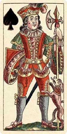Art Print: Knave of Spades (Bauern Hochzeit Deck)