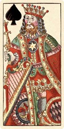 Art Print: King of Spades (Bauern Hochzeit Deck)