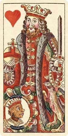 Wall Art Painting id:188848, Name: King of Hearts (Bauern Hochzeit Deck), Artist: Gobl, Andreas Benedictus