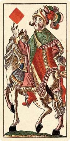 Art Print: Knight of Diamonds (Bauern Hochzeit Deck)