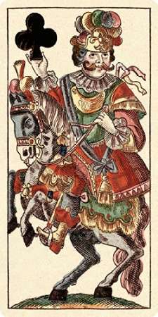 Art Print: Knight of Clubs (Bauern Hochzeit Deck)