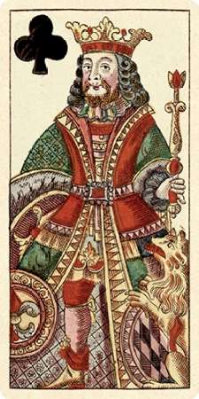 Art Print: King of Clubs (Bauern Hochzeit Deck)