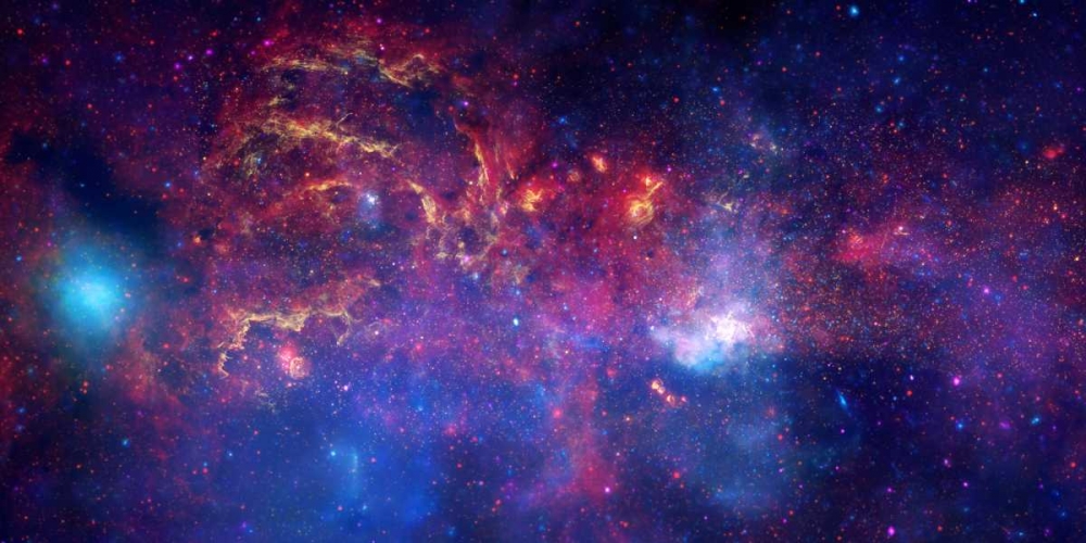 Wall art: NASAs Great Observatories Examine the Galactic Center Region, by NASA
