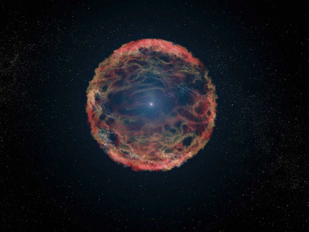 Wall art: Artists Impression of Supernova 1993J, by NASA
