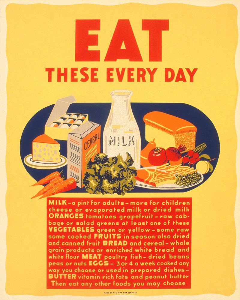 Wall Art Painting id:270170, Name: Eat these every day, Artist: WPA