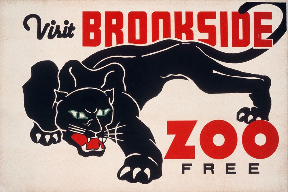 Wall Art Painting id:270175, Name: Brookfield Zoo - Panther, Artist: WPA