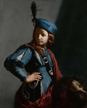 Wall art: David with the Head of Goliath, by Cagnacci, Guido